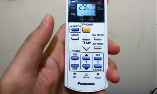 Merubah Suhu Farenheit ke Celcius di Remote AC Panasonic