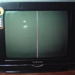 Kerusakan Tv Cina Gambar Garis Vertikal