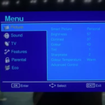 Menu Servis TV Sharp