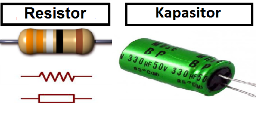 Perbedaan Kapasitor Dan Resistor