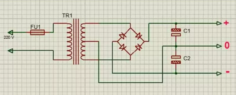 Fungsi Power Supply Simetris