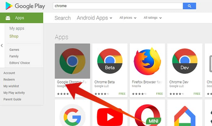 Cara Install Google Chrome di Android TV