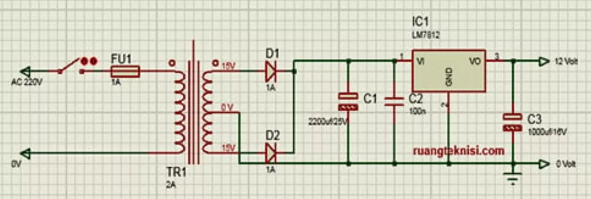 Cara Membuat Rangkaian Power Supply