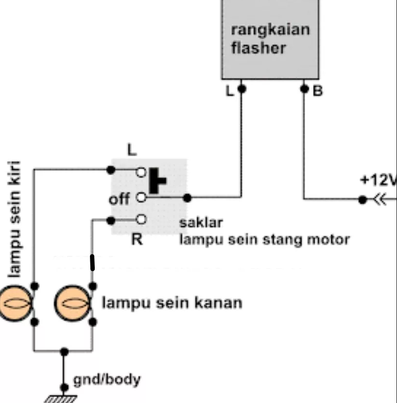 Membuat Flasher Lampu Sein Motor