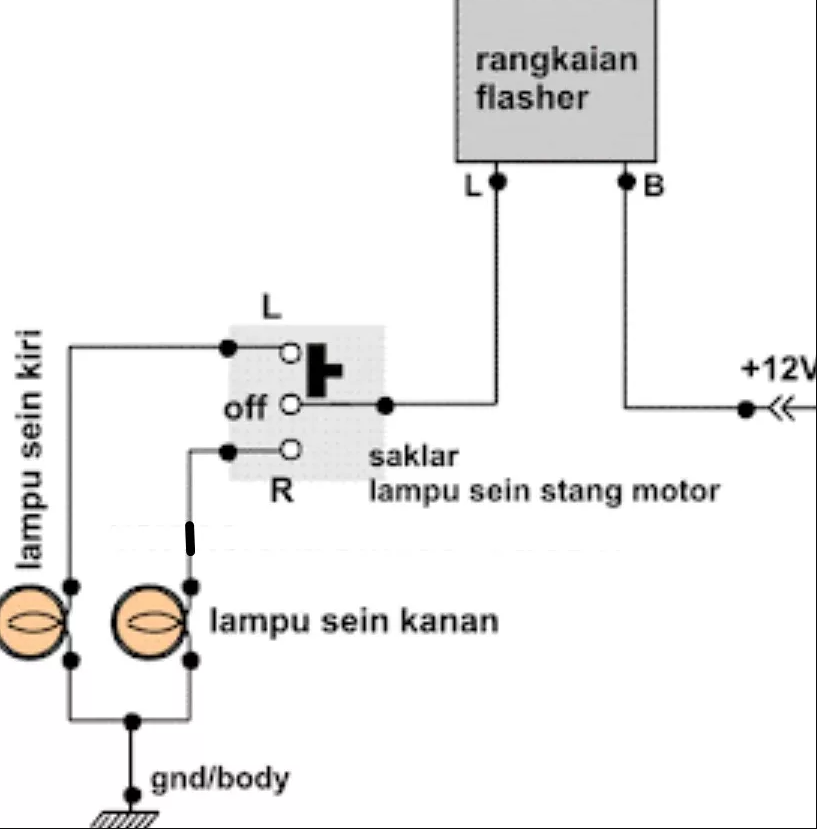 Cara Membuat Flasher Lampu Sein Motor